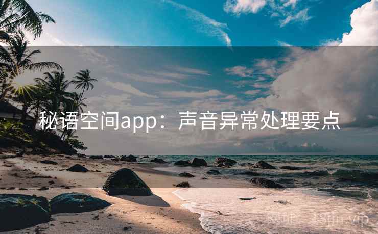秘语空间app：声音异常处理要点
