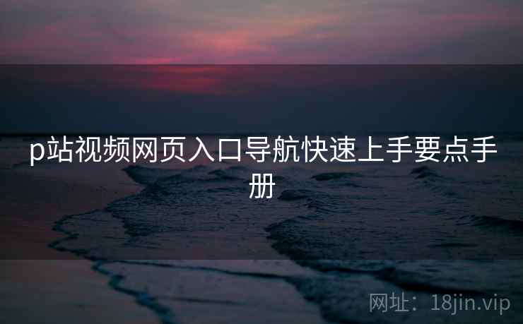 p站视频网页入口导航快速上手要点手册