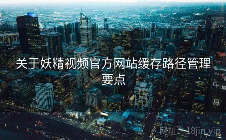 关于妖精视频官方网站缓存路径管理要点