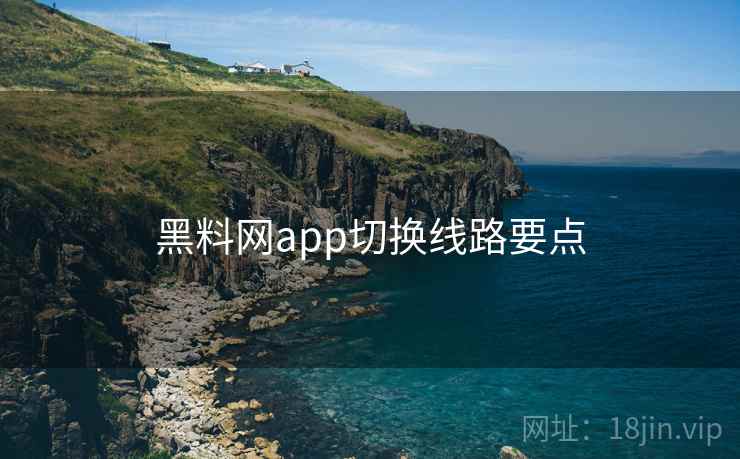黑料网app切换线路要点