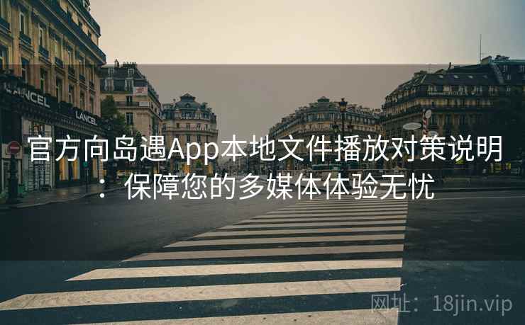 官方向岛遇App本地文件播放对策说明：保障您的多媒体体验无忧