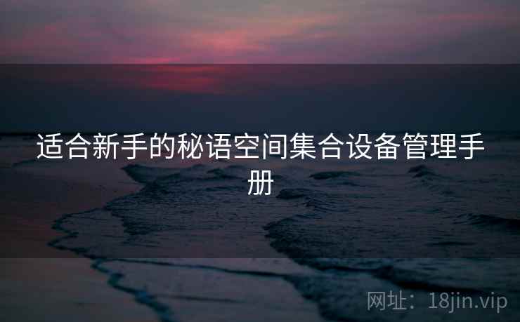 适合新手的秘语空间集合设备管理手册